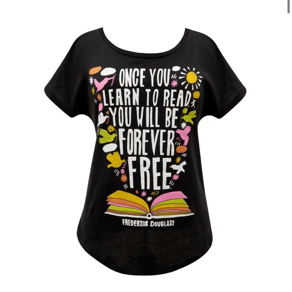 Out of Print Tops - Out of print Frederick Douglass book nerd T-shirt